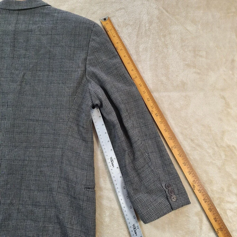 Giorgio Armani Blazer Mens 42R Glen Plaid Le Collezioni 3 Button Made in Italy